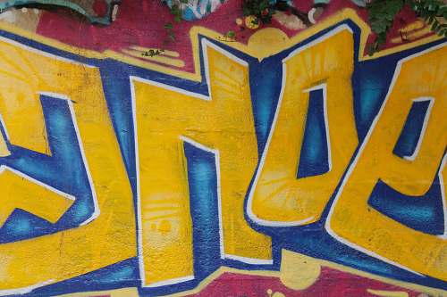 graffiti yellow mural washington